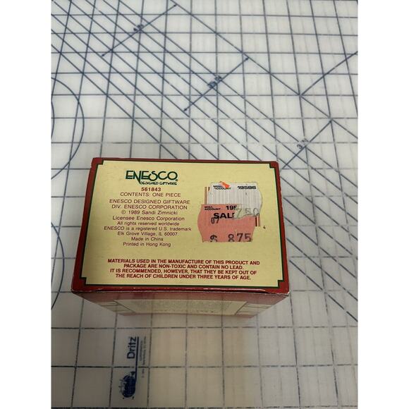 VTG 1989 Enesco Treasury Christmas Tree Ornament "Sparkles" Elf # 561843 NEW - Picture 8 of 8